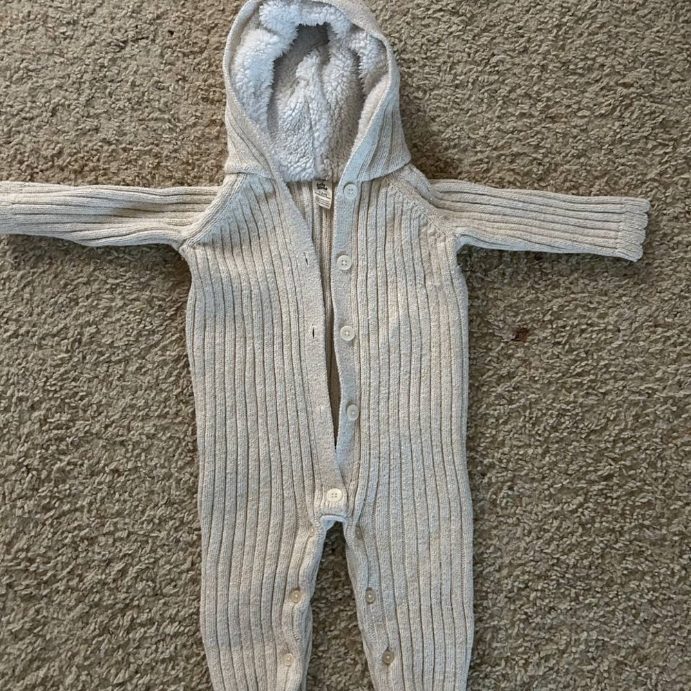 Soft Cream Hooded junpsuit